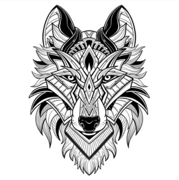 Majestic Wolf Tattoo